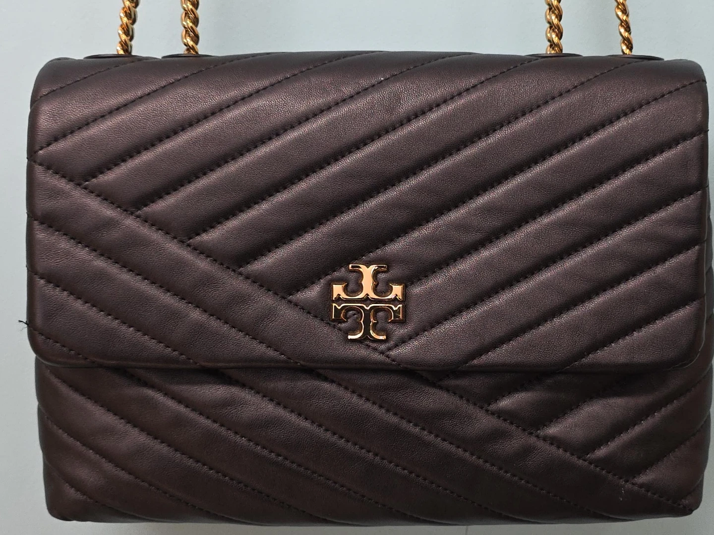 Tory Burch Black Quilted Leather Shoulder Bag