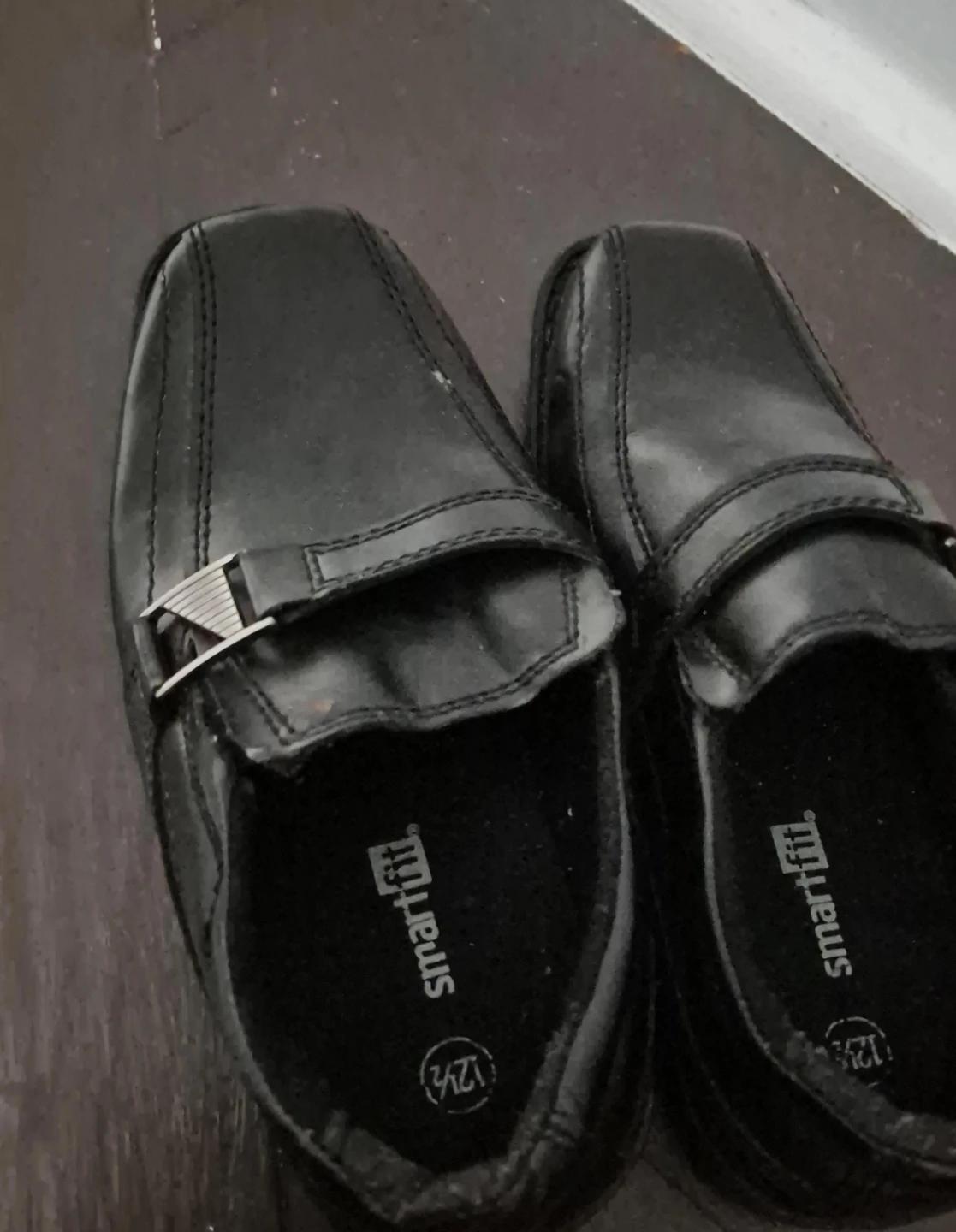 Smartfit black loafers. Kids size 12.5 US.