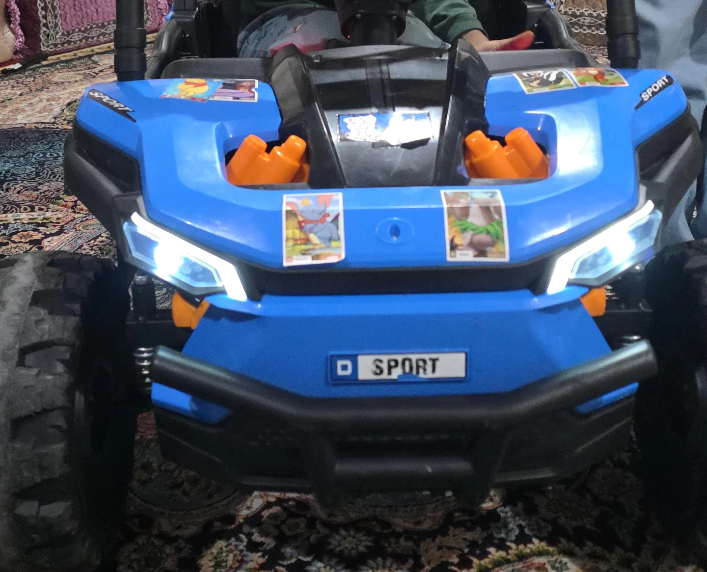 Blue Sport Ride-On Toy Car