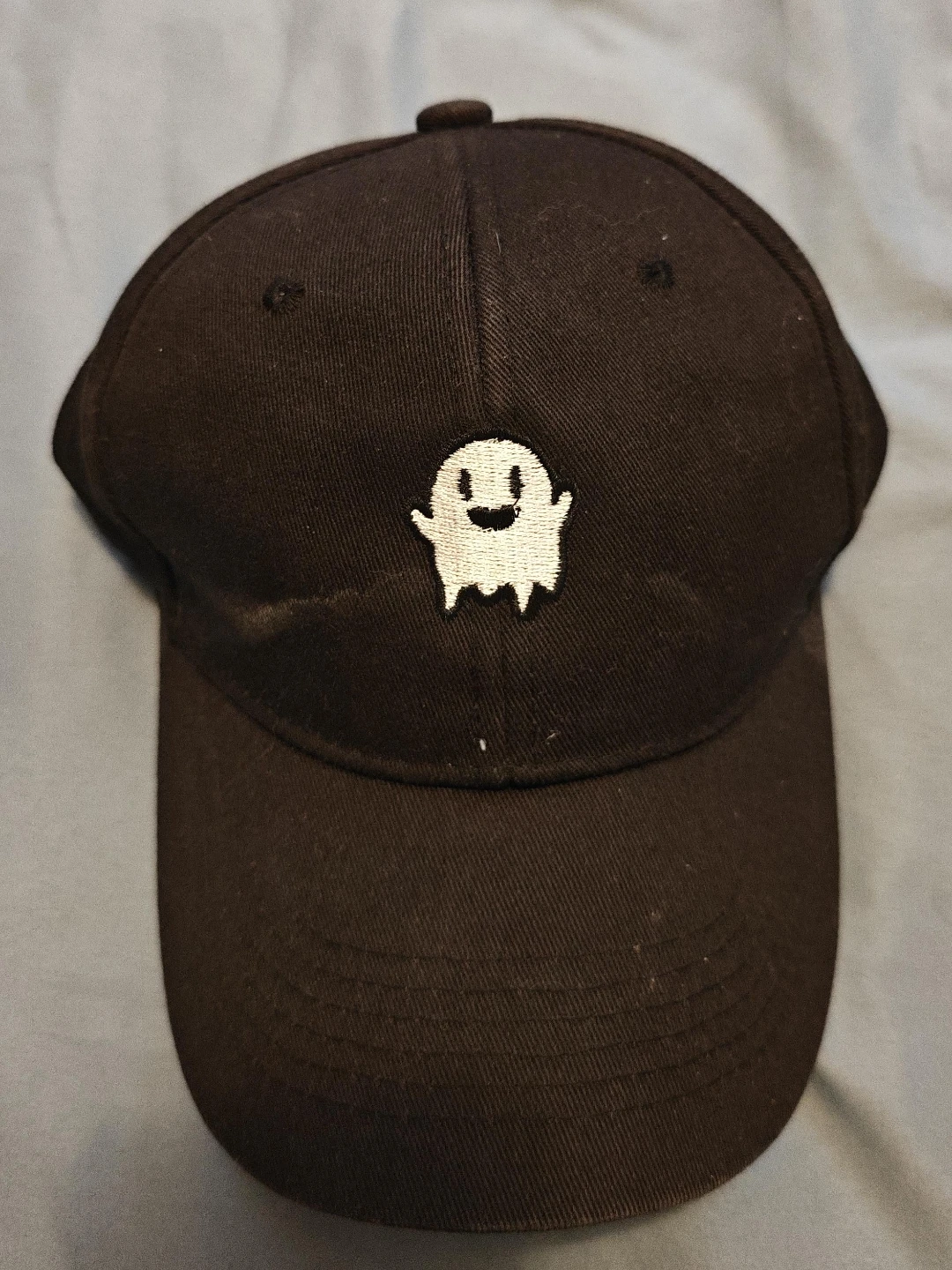Black Ghost Embroidered Baseball Cap
