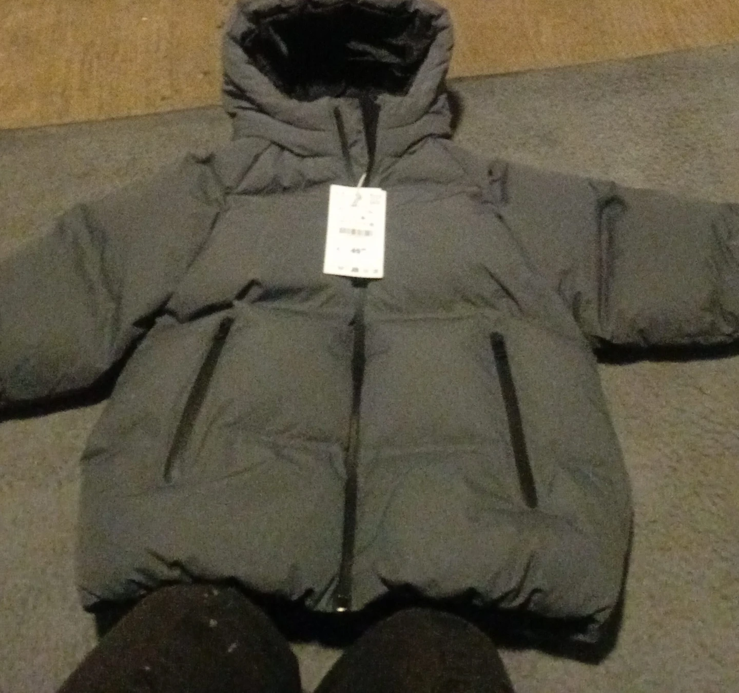 Zara Kids Hooded Puffer Jacket, Size 5