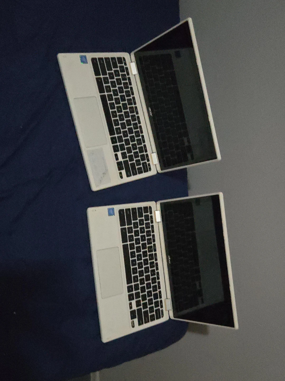 Two Acer White Laptops (parts only