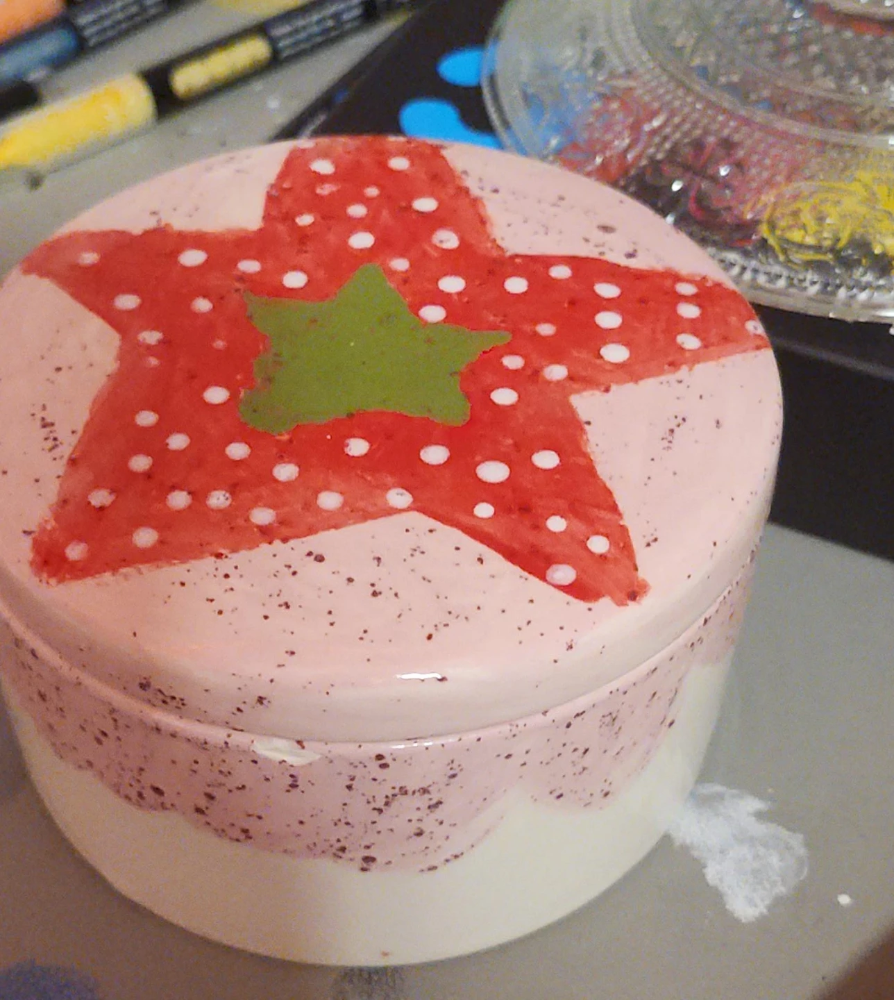 Ceramic Strawberry Storage Jar
