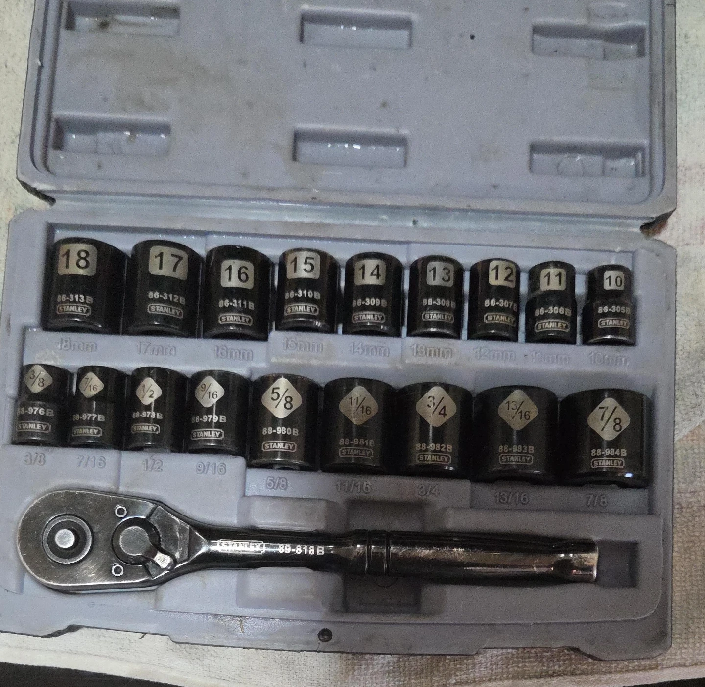 Stanley Socket Set with Ratchet