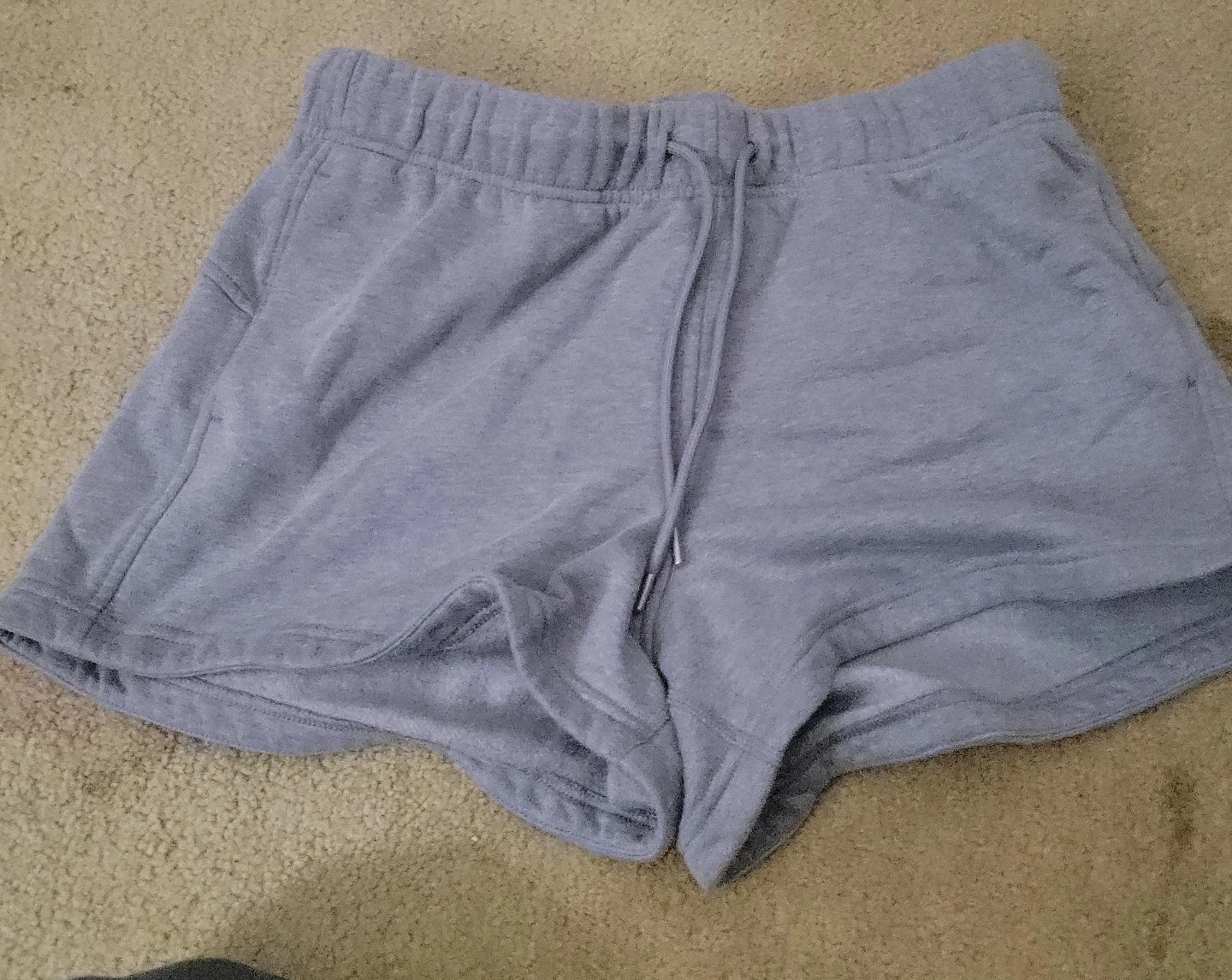 Grey athletic shorts