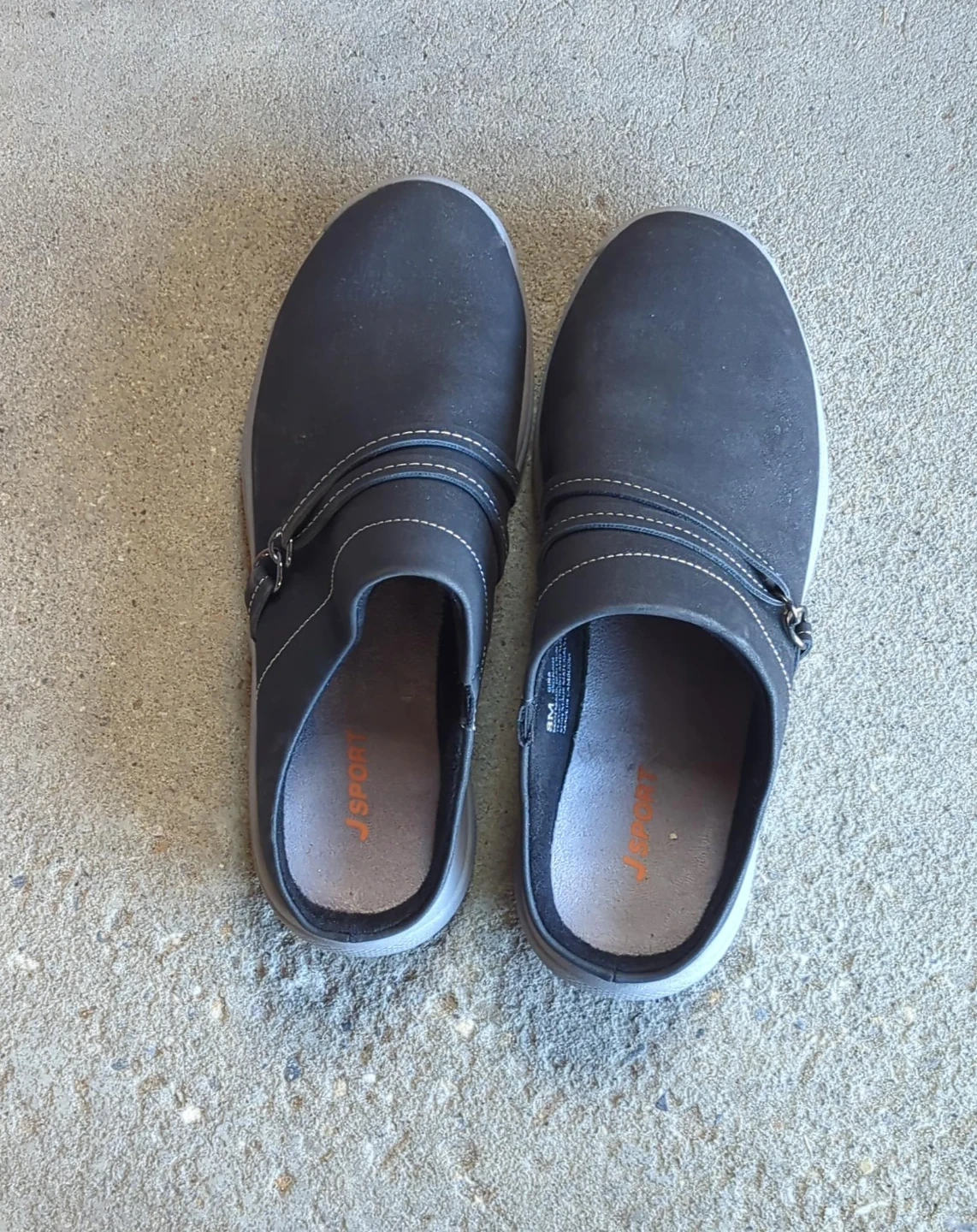 JSport Gina Mules Black Size 8M