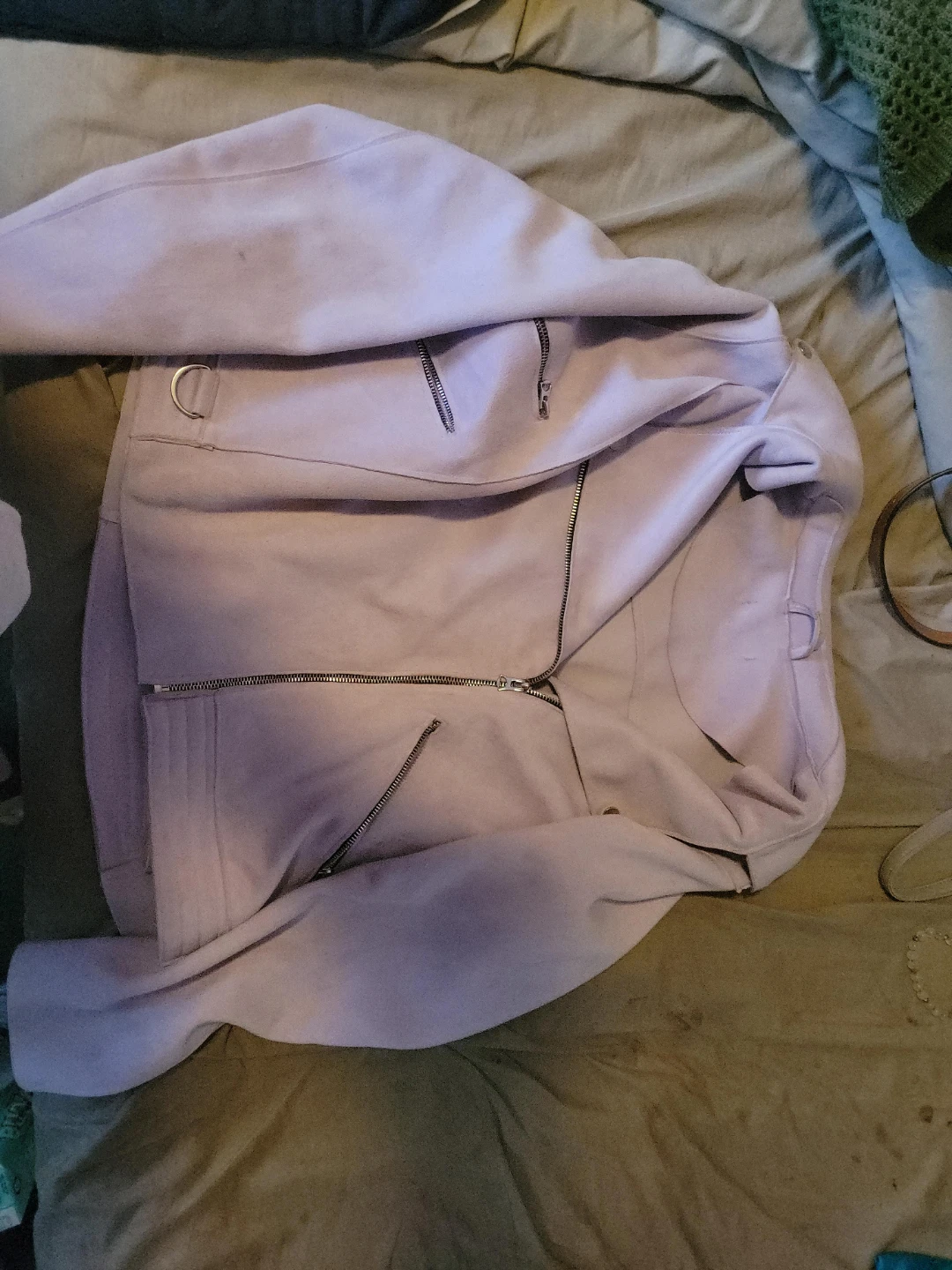 Light Purple Biker Jacket
