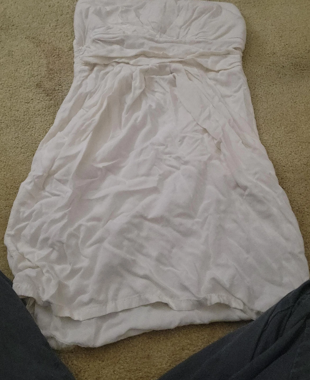 White Strapless Dress