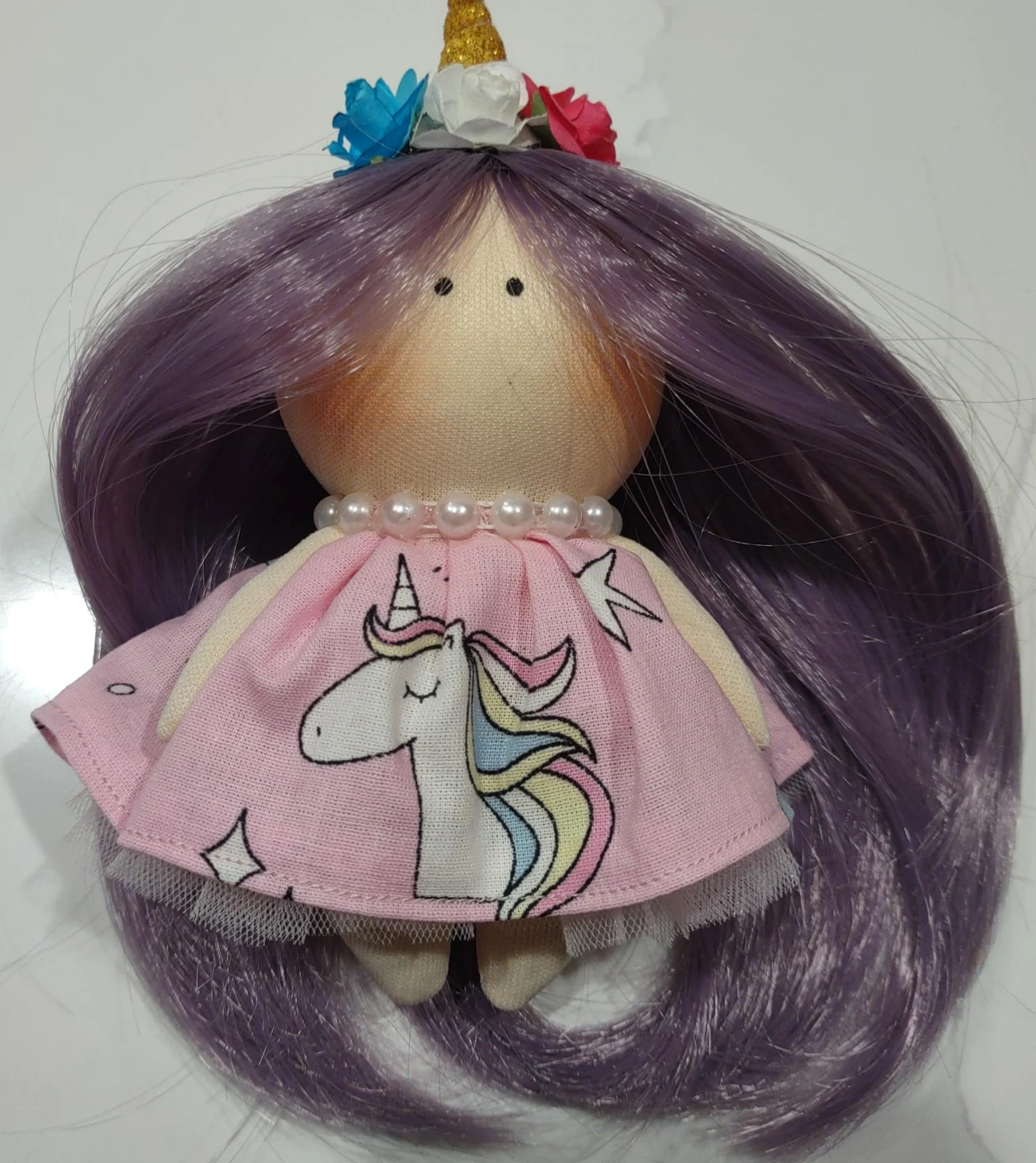 Handcrafted Unicorn Mini Doll