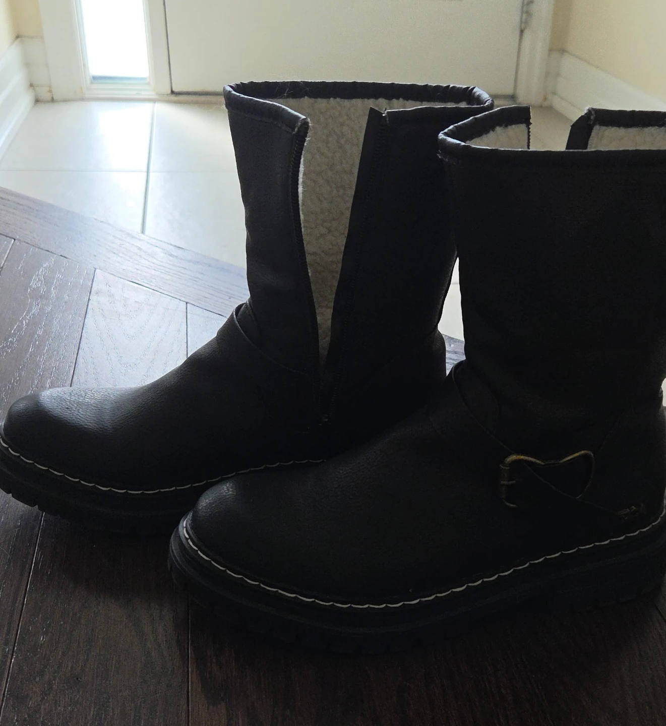 Nautica Black Mid-Calf Boots