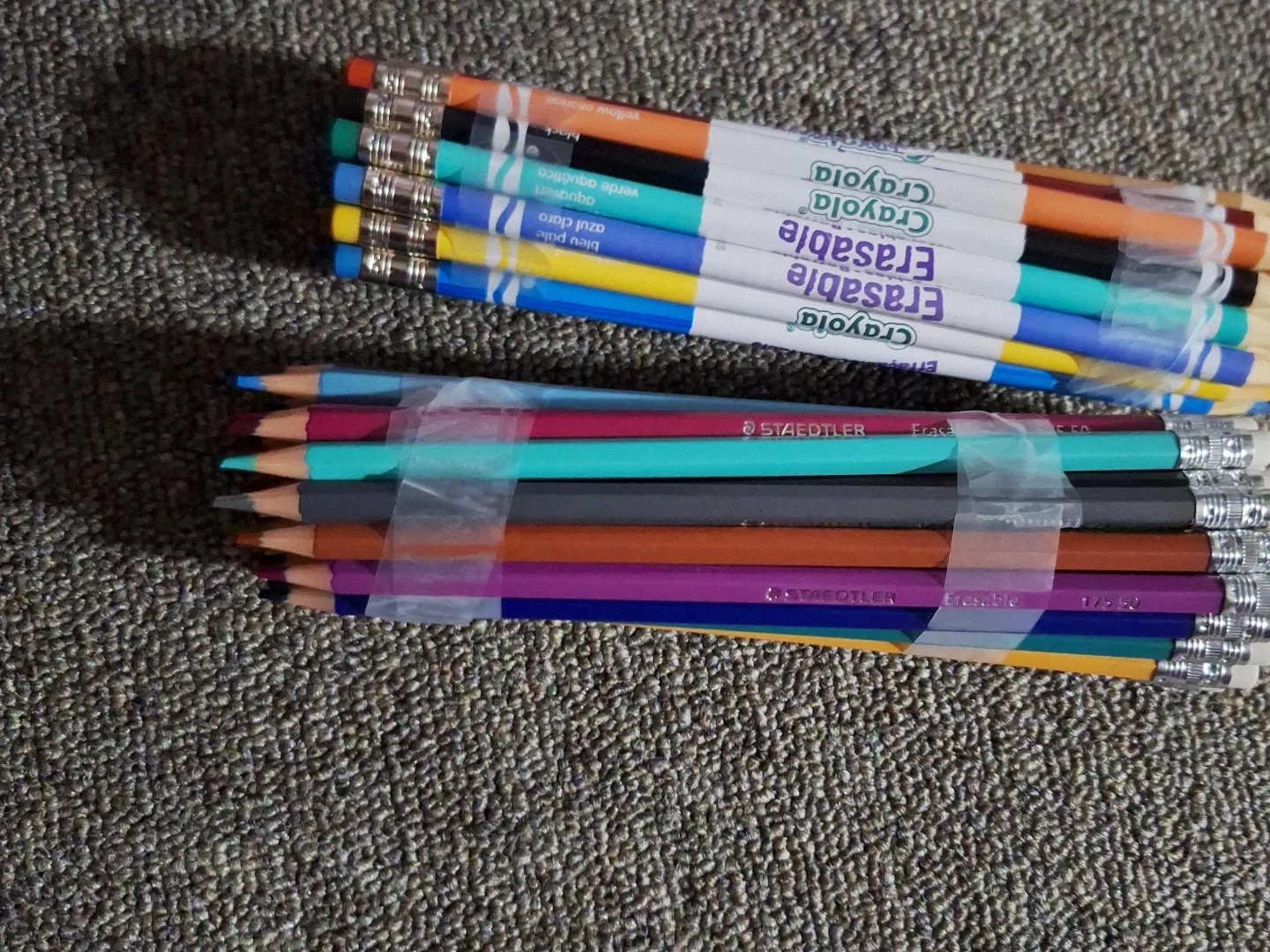 Crayola and Staedtler Erasable Pencils Bundle