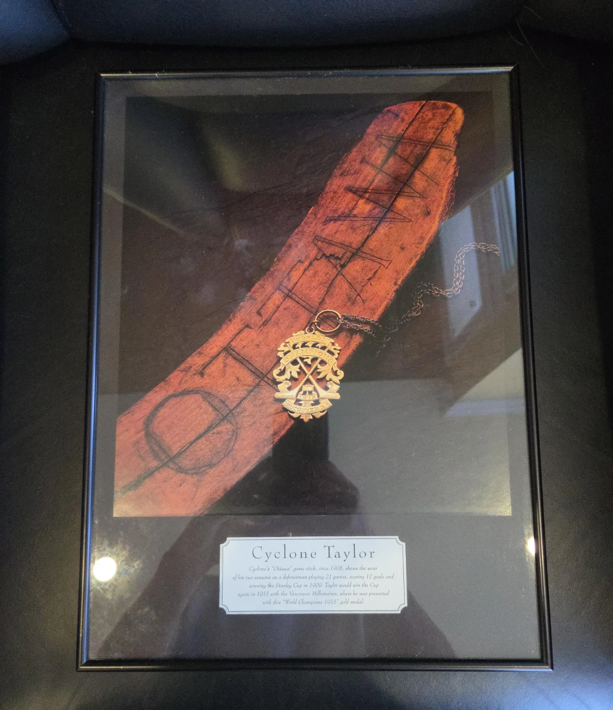 Cyclone Taylor Hockey Memorabilia Framed Print