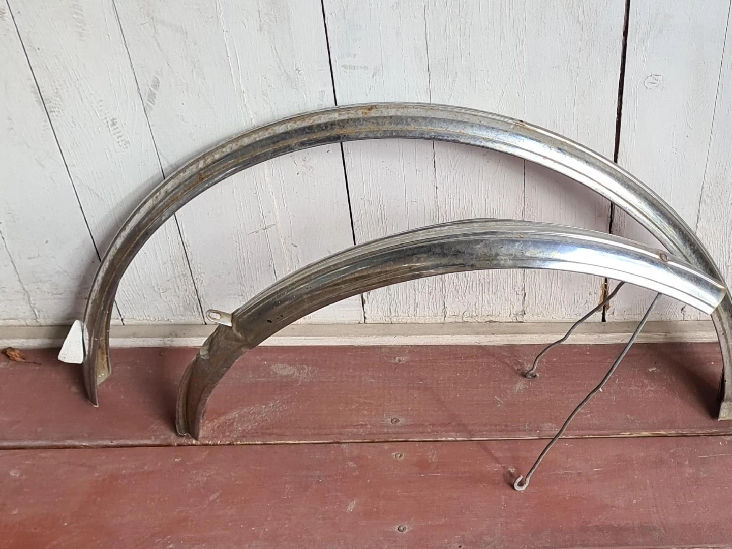 Vintage Chrome Bicycle Fenders