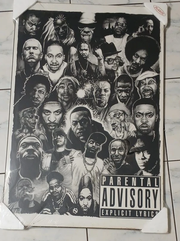 Hip Hop Legends Plak-It Wall Art