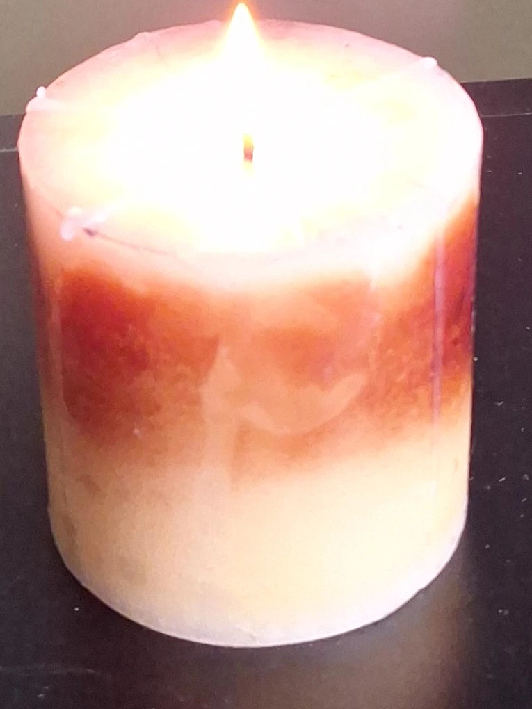 Ombre Wax Pillar Candle
