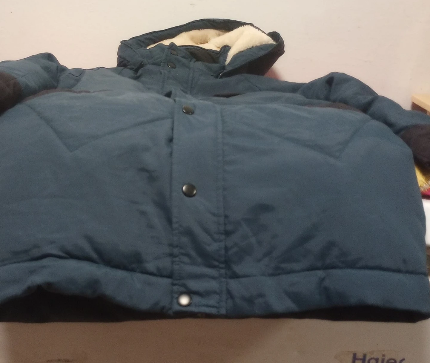 Blue Winter Hooded Jacket