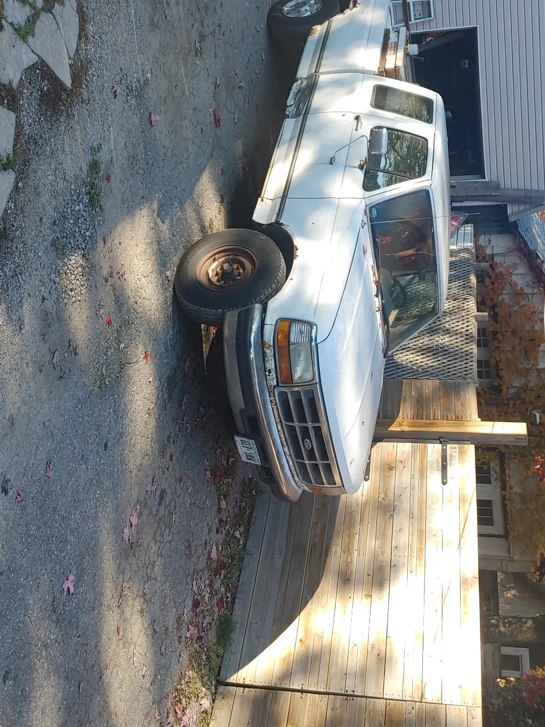 White Ford F-150 Truck