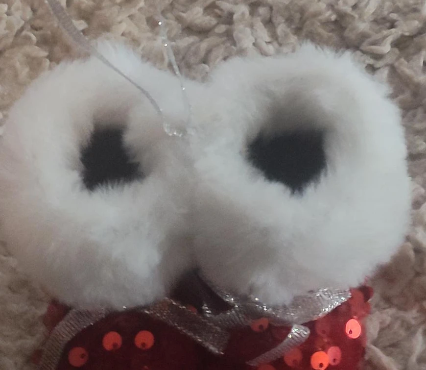 Red Sequin Christmas Boots Ornament