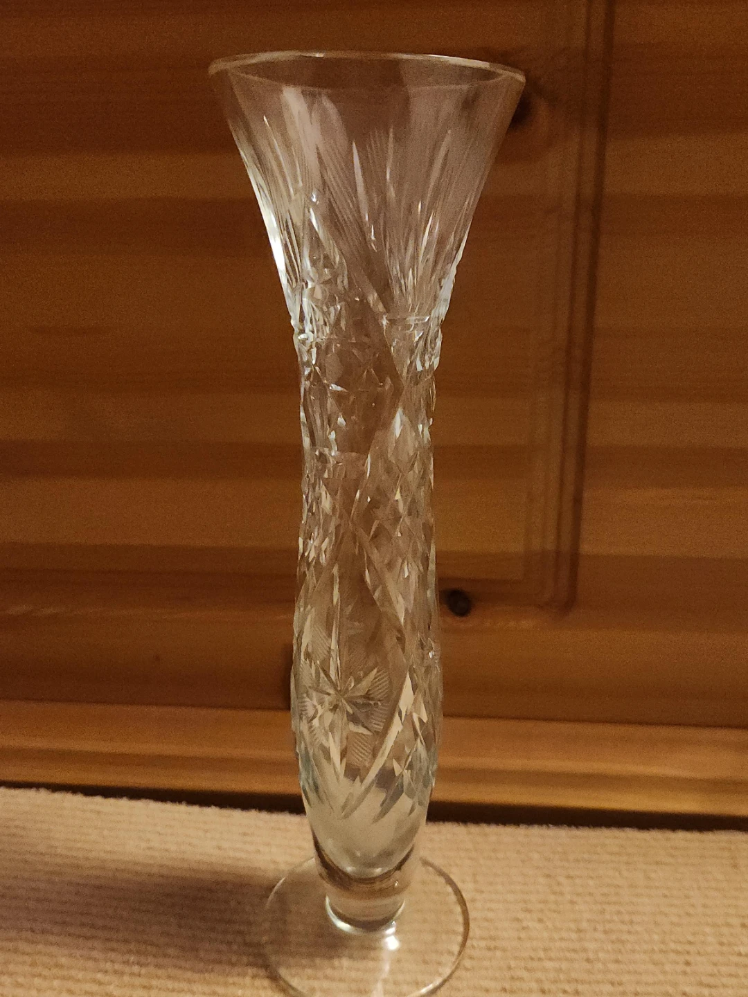 Crystal bud vase