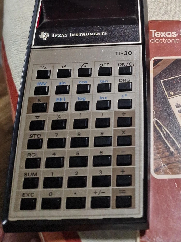 Vintage Texas Instruments TI-30 Calculator