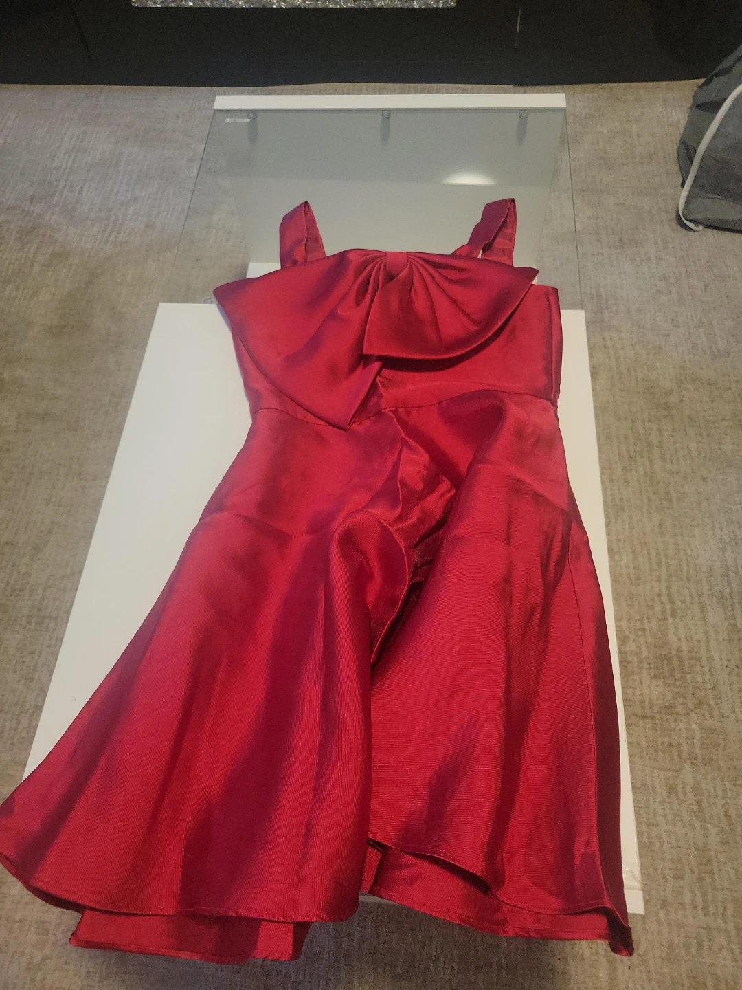 Rare Editions Red Bow Dress Size 12