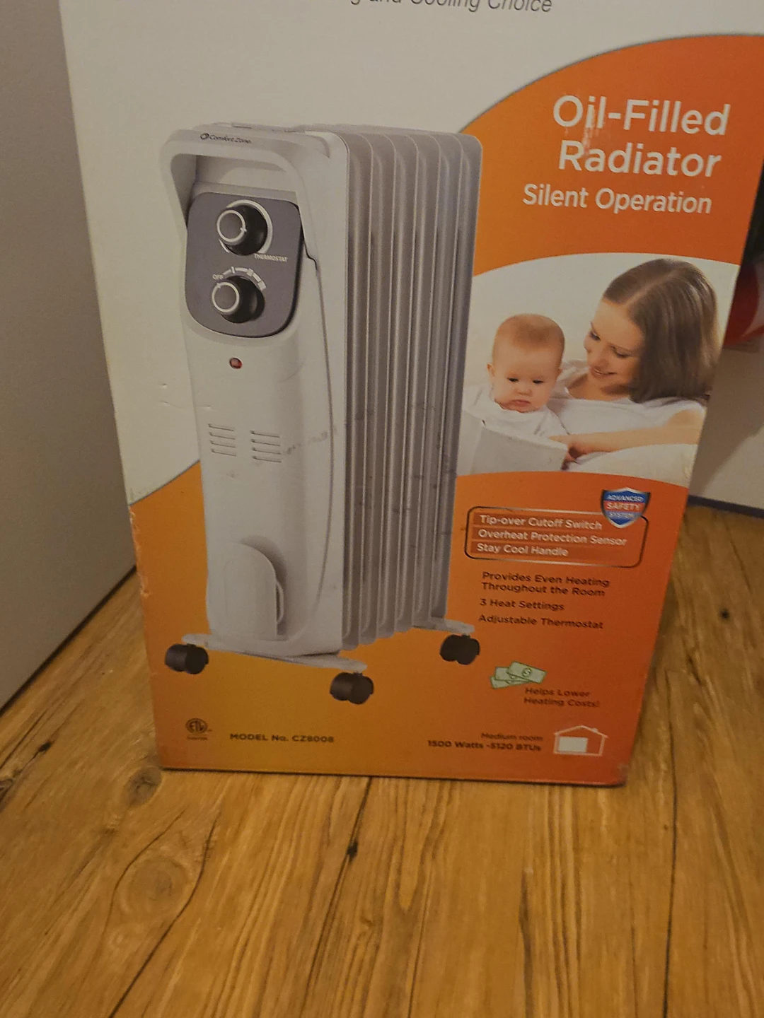 Comfort Zone Oil-Filled Radiator CZ8008