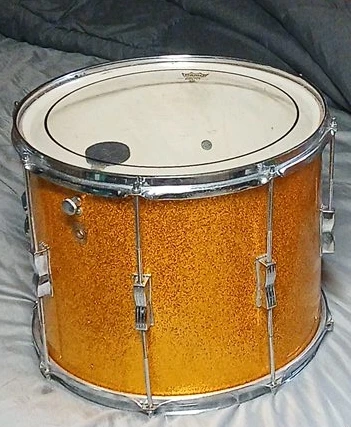 Gold vintage snare drum
