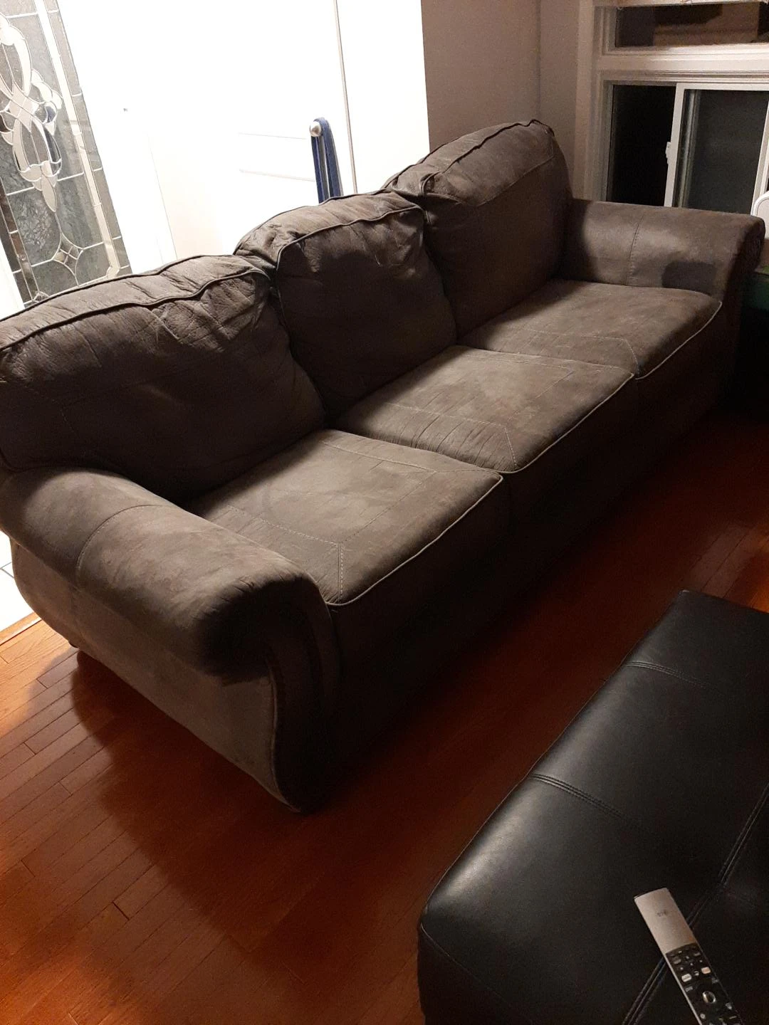 Brown  Three-Seater Sofa