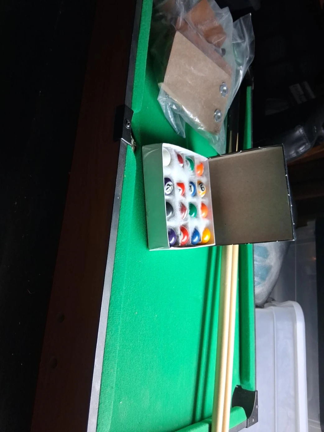 Tabletop Pool Table Set