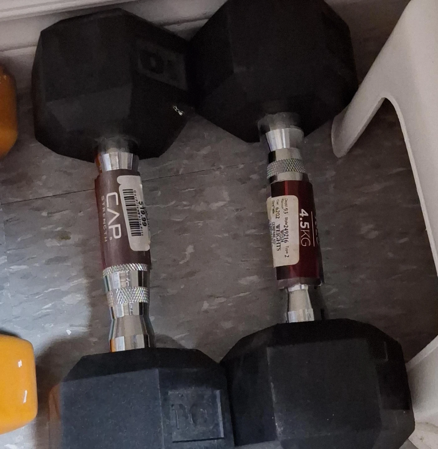 CAP Strength 15kg Hex Dumbbells