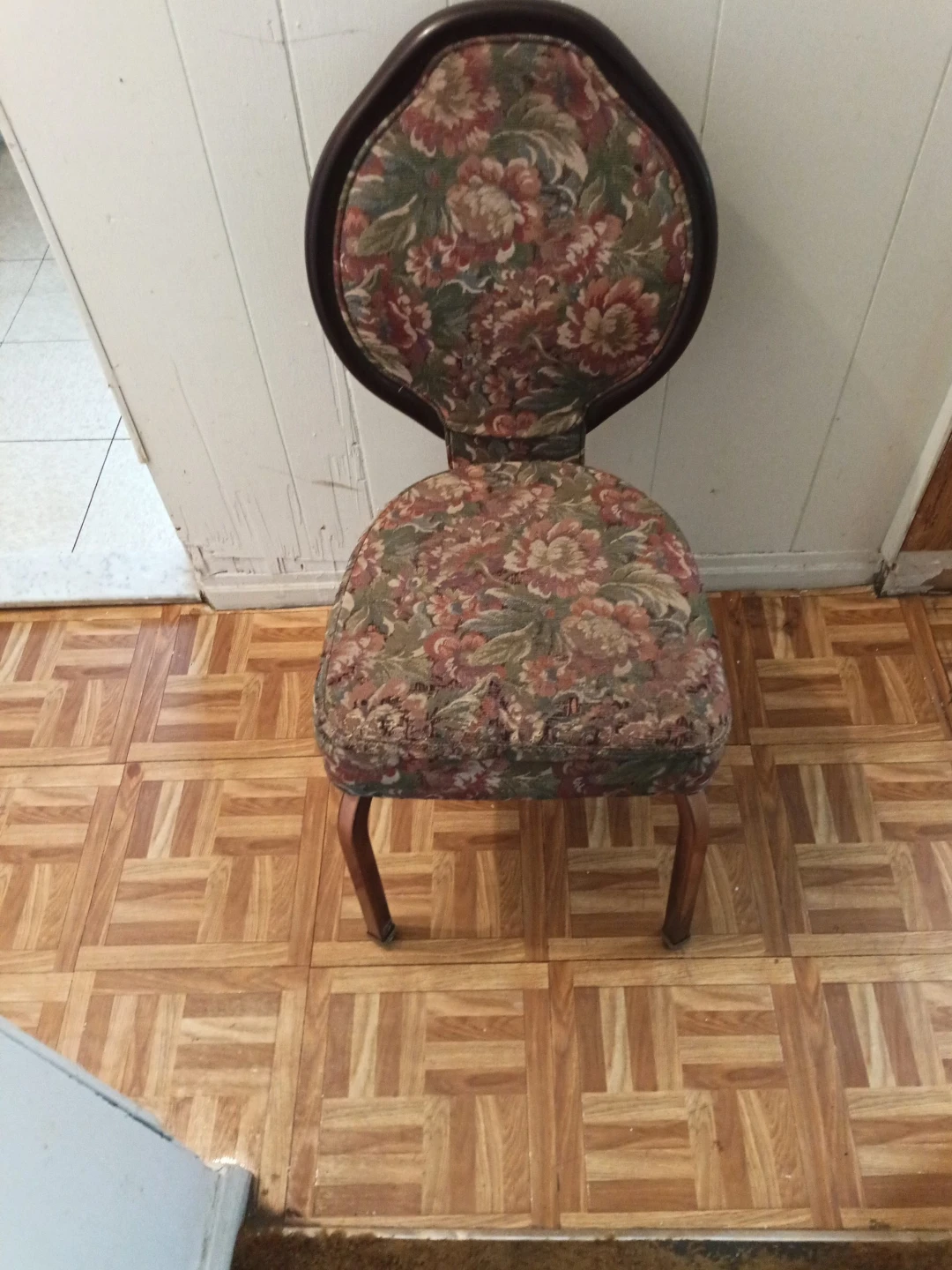 Floral Upholstered Dining Chair