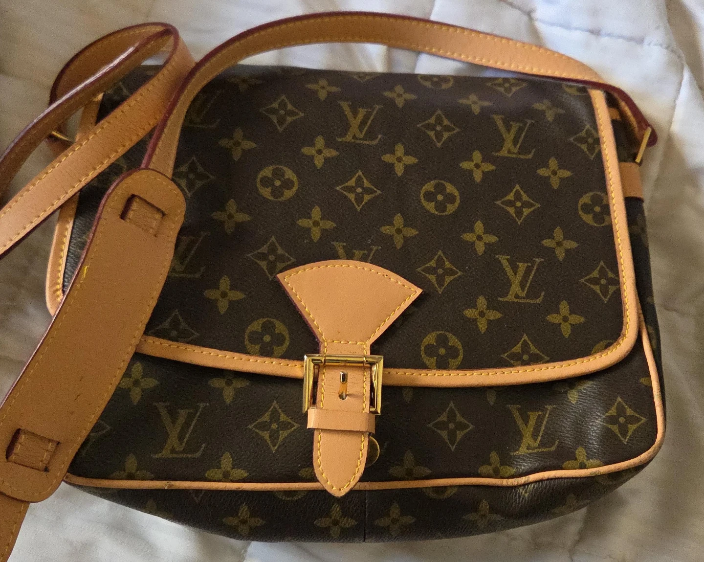 Louis Vuitton Monogram Canvas Cartouchiere MM Bag