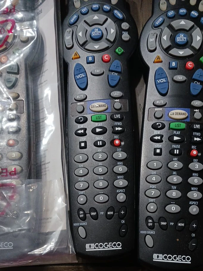 Cogeco cable remote controls (4)