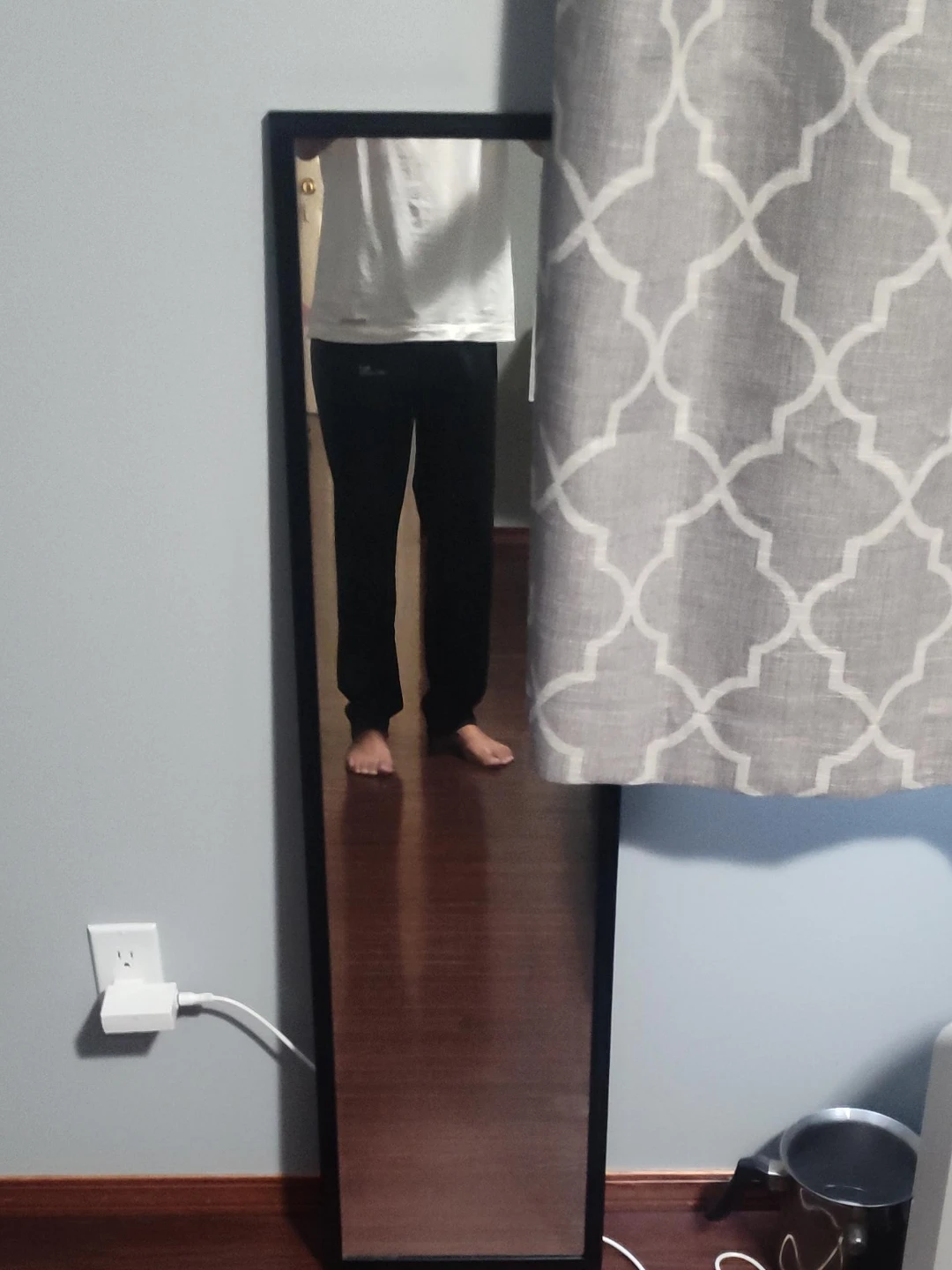 Black Framed Full-Length Mirror