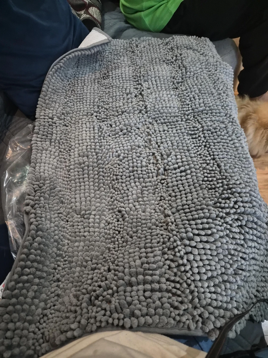 Grey Microfibre Bath Mat