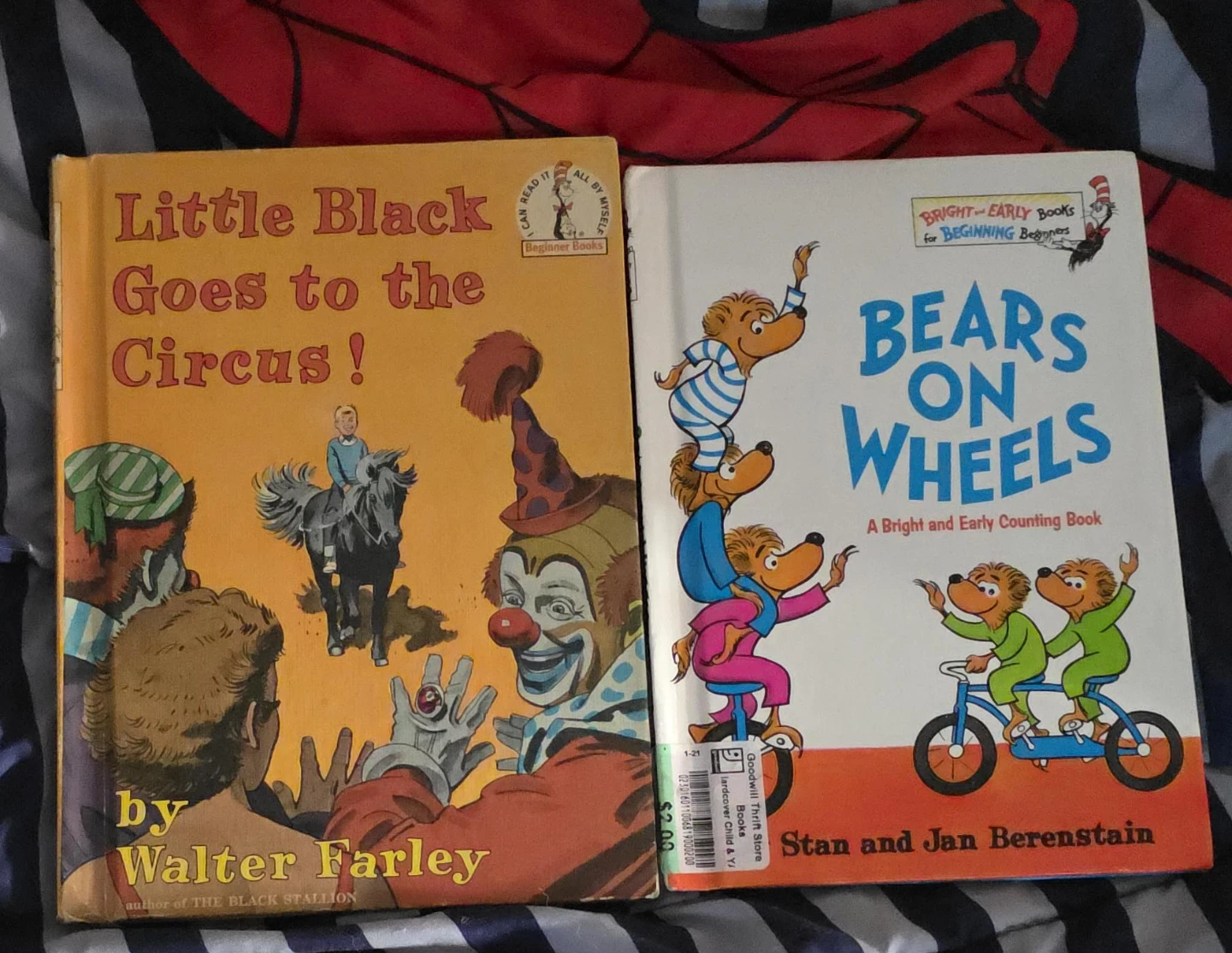Little Black Goes to the Circus and Bears on Wheels Books