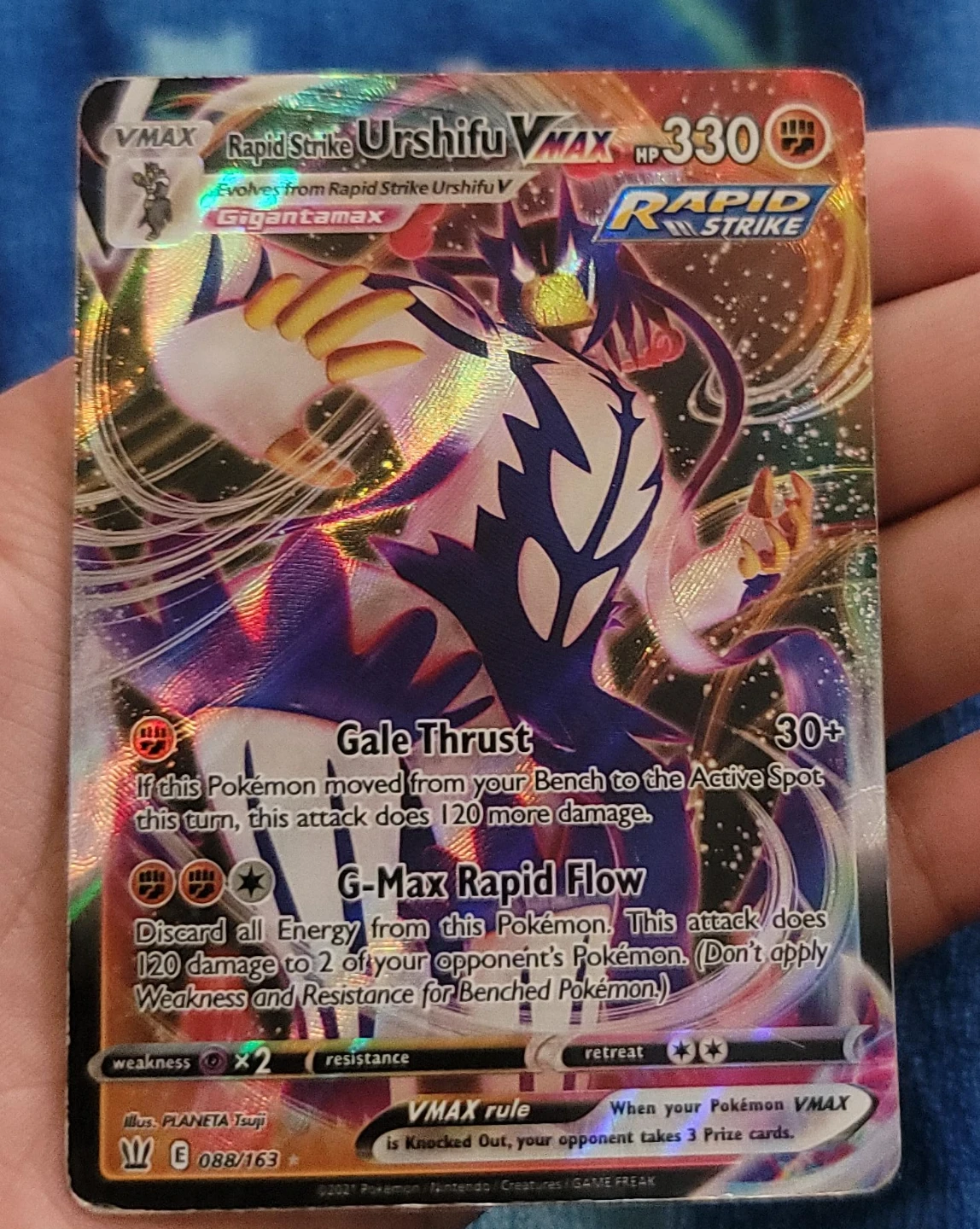 Rapid Strike Urshifu VMAX Trading Card