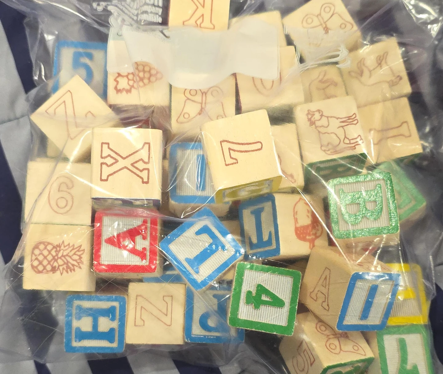 Wooden Alphabet and Number Blocks