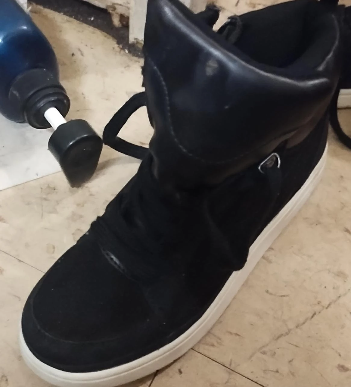 Black High-Top Sneakers