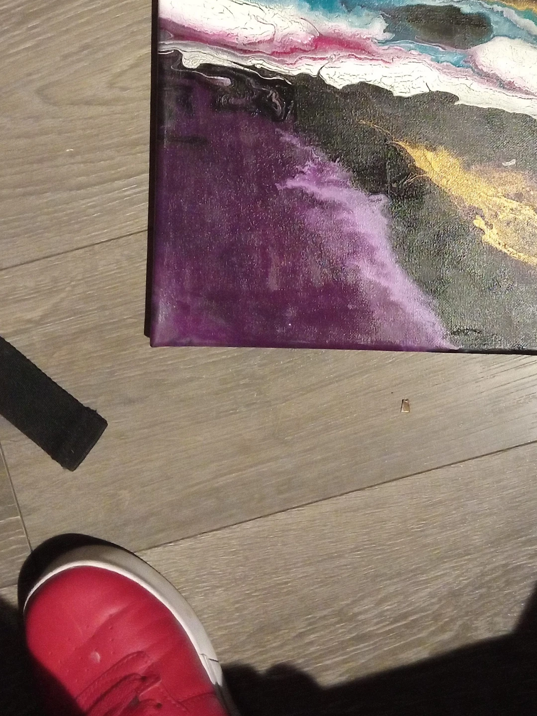 Abstract Acrylic Pour Painting on Canvas