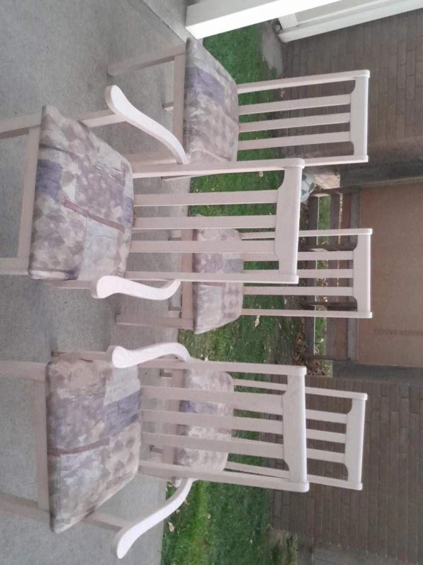 Set of 5 Wooden Dining Chairs