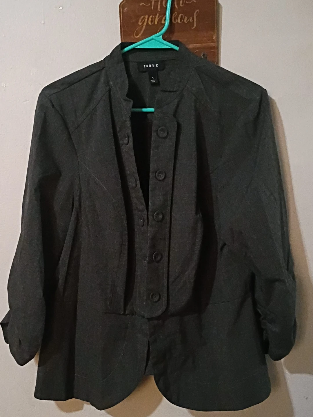 Torrid Dark Gray Blazer Size 1