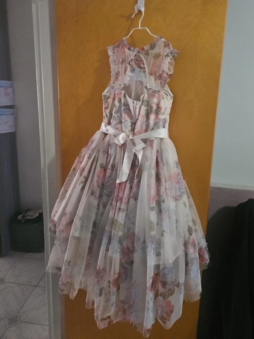 Zunie floral tulle dress size 16