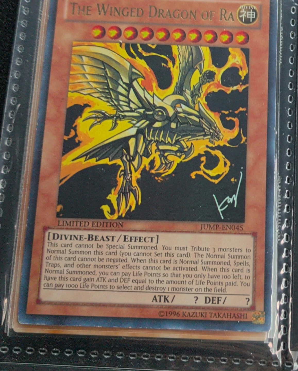 The Winged Dragon of Ra JUMP-EN045 Yu-Gi-Oh! Card