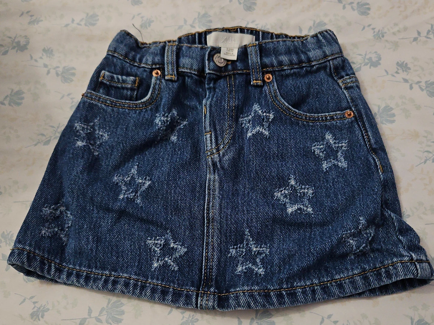 Zara Girls Denim Star Skirt