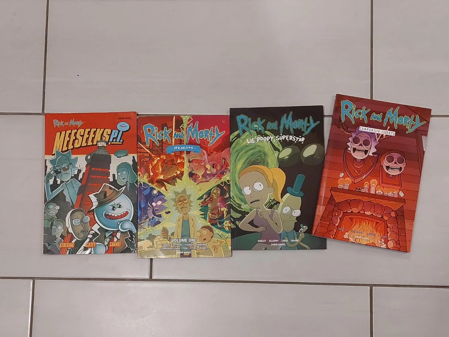 Set of 4 Rick and Morty Graphic Novels