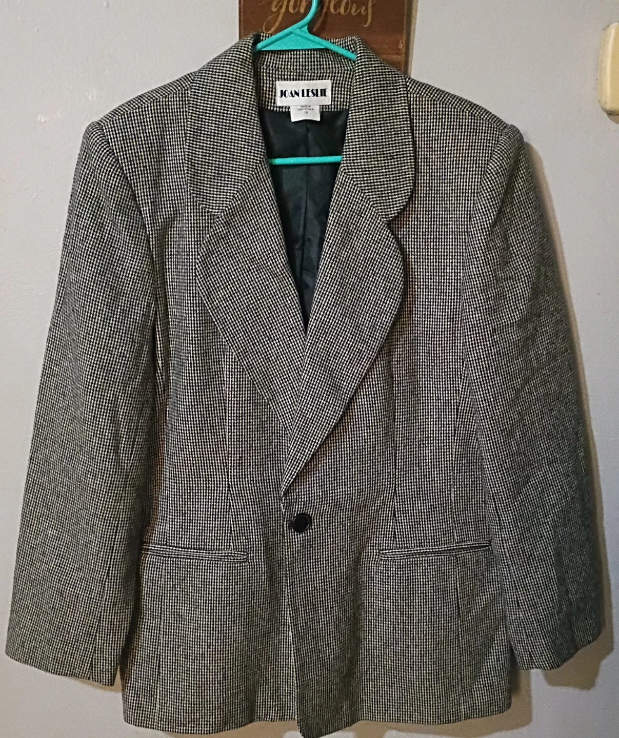 Joan Leslie Houndstooth Blazer