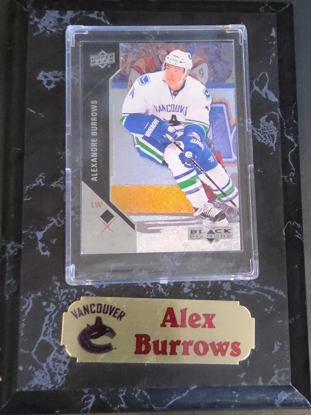 Alex Burrows Upper Deck Black Diamond Card
