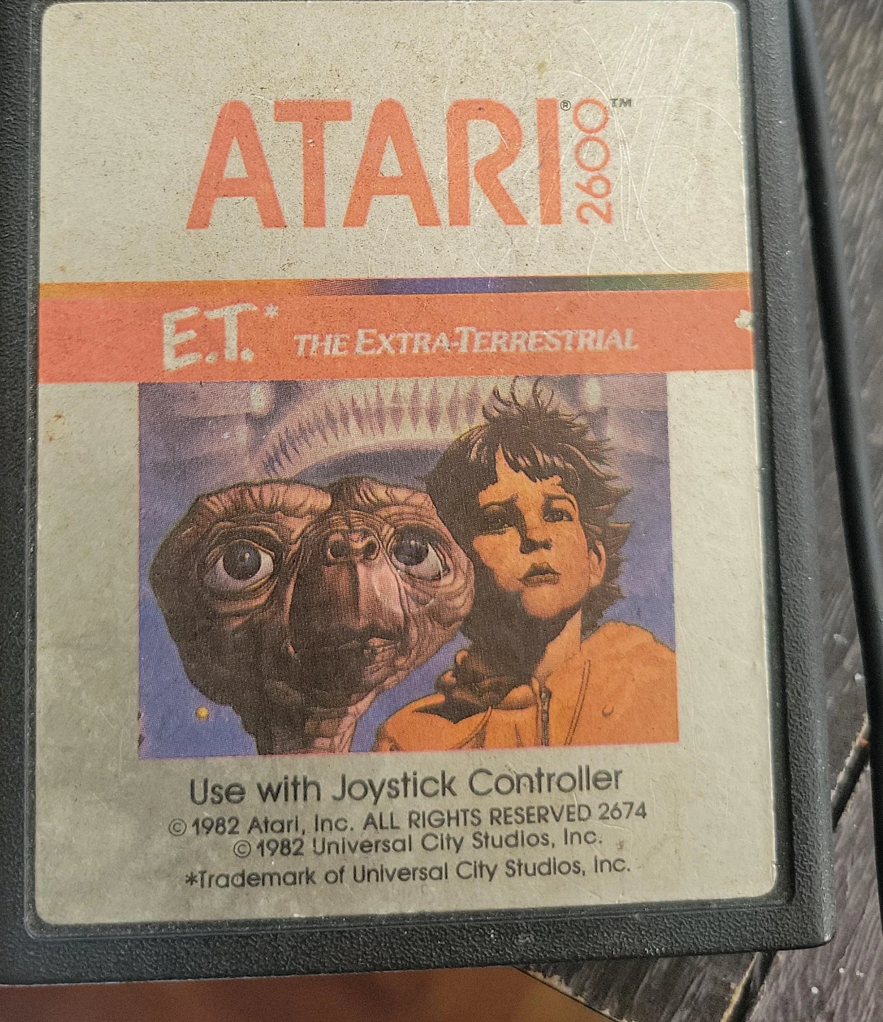 Atari 2600 E.T. The Extra-Terrestrial Game Cartridge