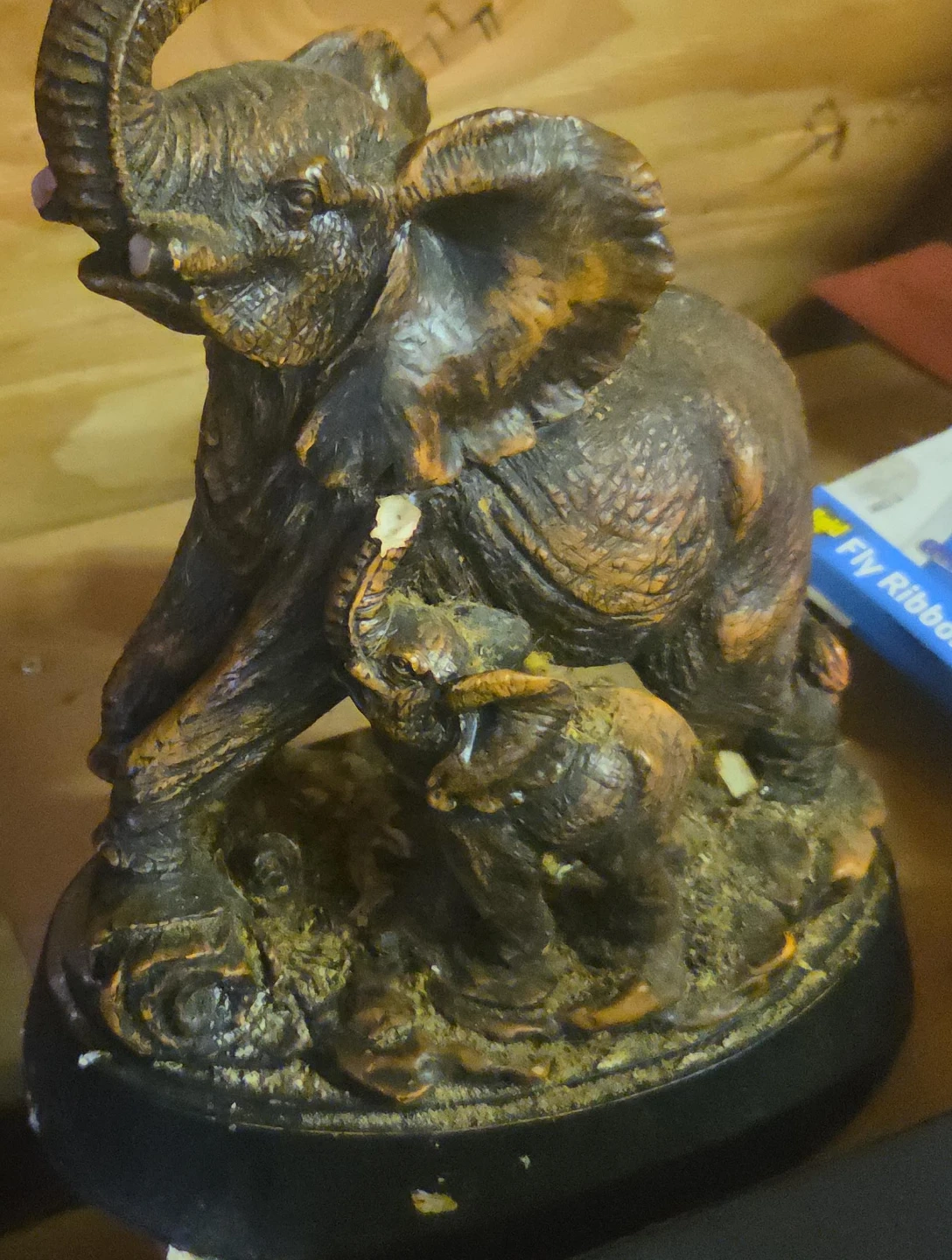Elephant Family Decorative Figurine